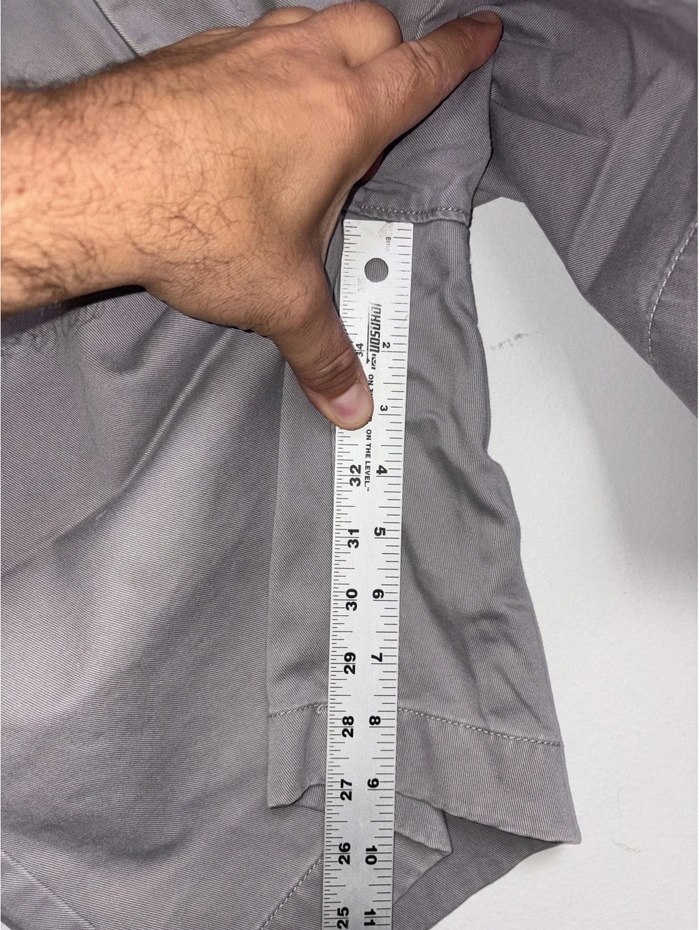 J.Crew Men's Gray Cotton Chino Shorts Size 16